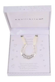 Wedding Horse Shoe Silver Plated Bride Lucky Charm Gift for Bride Bridal Shower