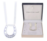 Wedding Horse Shoe Silver Plated Bride Lucky Charm Gift for Bride Bridal Shower