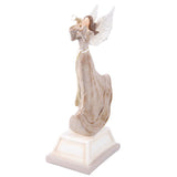 Christmas Holiday Champagne Resin Angel Tidings of Joy Angel Statue 28.5 cm