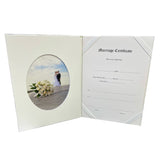 Mr & Mrs Wedding Certificate Holder with Photo Insert Engagement / Wedding Gift