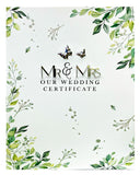 Mr & Mrs Wedding Certificate Holder with Photo Insert Engagement / Wedding Gift