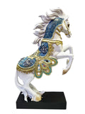 White Rearing Horse Statue Horse Sculpture Table Decor