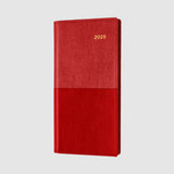2025 Diary Collins Vanessa Week to View WTV Slim Landscape B6/7 Red