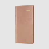 2025 Diary Collins Vanessa Week to View WTV Slim Landscape B6/7 Rose Gold