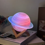 Saturn Planet Colour Changing Night Light with Bluetooth Connected HIFI Speaker