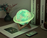 Galaxy Planet Colour Changing Night Light with Bluetooth Connected HIFI Speaker