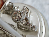 Silver Teddy Musical Carousel with Photo Frames