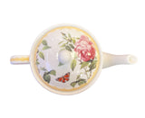 Redoute Rose & Butterfly Tea Fine China Bone Teapot Gift for Mum/ Lady