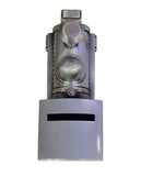 Baby Money Box Train Pewter Money Bank Gift for Newborn Christening Baby Shower