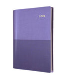 2024 Diary Collin Vanessa Diary A4 Day to Page DTP Diary Purple