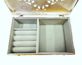 Whitehill Musical Silver Plated Crystal Hollowed Jewellery Box