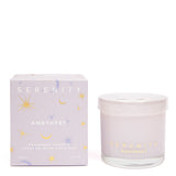 Serenity Amethyst Crystal Wood Wick Candle - De-Stress 300g