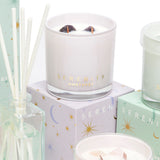 Serenity Amethyst Crystal Wood Wick Candle - De-Stress 300g