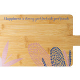 Australian Native Floral Fleur Rectangle Grazing Board Bamboo Serving Board