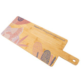 Australian Native Floral Fleur Rectangle Grazing Board Bamboo Serving Board