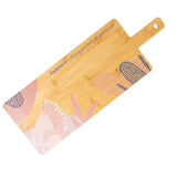 Australian Native Floral Fleur Rectangle Grazing Board Bamboo Serving Board