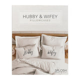 Splosh Hubby & Wifey Pillow Case Set Wedding /Wedding Anniversary Gift