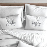 Splosh Hubby & Wifey Pillow Case Set Wedding /Wedding Anniversary Gift