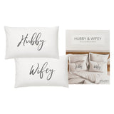Splosh Hubby & Wifey Pillow Case Set Wedding /Wedding Anniversary Gift
