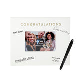 Congratulations Sign Board Photo Frame with Marker