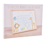 Little Moments Baby Photo Frame Wood Frame Animals Picture Frame for Newborn