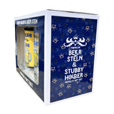 Premium Stubby Holder & Beer Stein - A Coldie for the Oldie - Novelty Gift Set