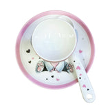 Baby Elephant Egg Cup& Dish& Spoon Set Baby Shower / Newborn Baby Girl Gift