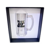 40th Birthday Badged Beer Glass Beer Mug in Gift Box