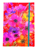 Writing Notebook Anemones Floral Blossom Colour Edge Ruled Notebook A5