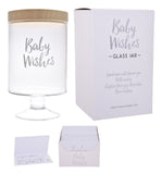 Baby Shower Wishes Jar Glass Wishes Box for Message & Signature