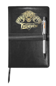 NRL Wests Tigers Heritage Logo A5 Notebook & Pen Gift Pack