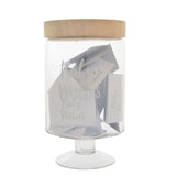 Baby Shower Wishes Jar Glass Wishes Box for Message & Signature