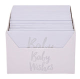 Baby Shower Wishes Jar Glass Wishes Box for Message & Signature