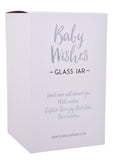 Baby Shower Wishes Jar Glass Wishes Box for Message & Signature