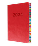 2024 Diary Collins Edge Rainbow Week to View WTV A5 Diary Red