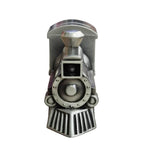 Baby Money Box Train Pewter Money Bank Gift for Newborn Christening Baby Shower