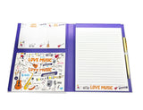 Love Music Notebook & Pen Stationary Gift Set Notebook for Musician/ Songwriter/ Music lover