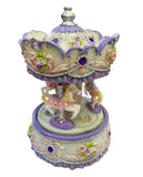 Purple Musical Horse Carousel Rotating Carousel