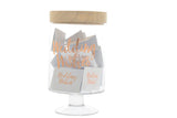 Wedding Wishes Jar Well Wishes Messages Glass Jar Box with Wooden Lid