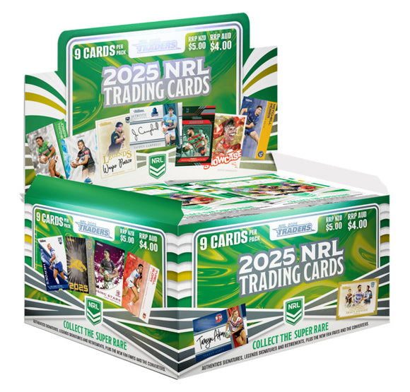 2025 NRL Traders Trading Cards Factory Sealed Box of 36 packs