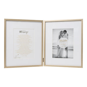 Our Wedding Double Frame Photo Frame Newly Wedding Picture Frame 5 x 7 by Splosh