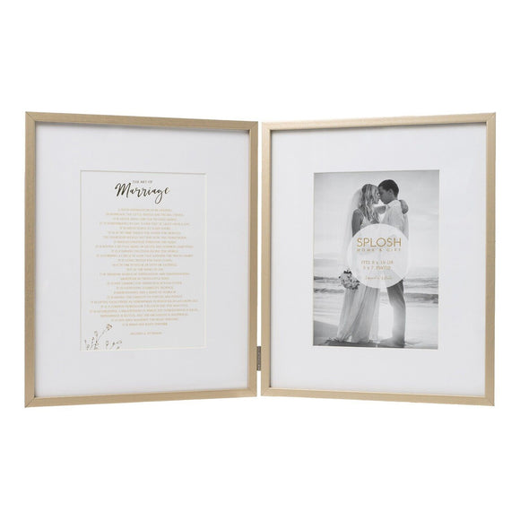 Our Wedding Double Frame Photo Frame Newly Wedding Picture Frame 5 x 7 by Splosh