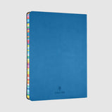 2025 Collins Edge Rainbow Diary Planner Week to View WTV A5 Blue / Teal