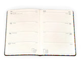 2025 Collins Edge Rainbow Diary Planner Week to View WTV A5 Blue / Teal