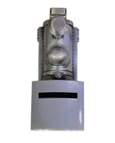 Baby Money Box Train Pewter Money Bank Gift for Newborn Christening Baby Shower