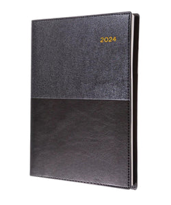 2024 Diary Collins Vanessa Week to View WTV Diary Hourly A5 Black