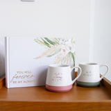Love You & Love You More Ceramic Coffee Mug Set of 2 for Wedding/ Anniversary