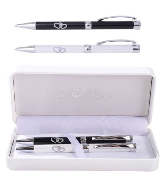 Amore Set Of 2 Wedding Ballpoint Pens - Mr & Mrs