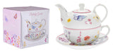 Butterfly Garden Tea for One 3 Pieces Teapot & Cup Set