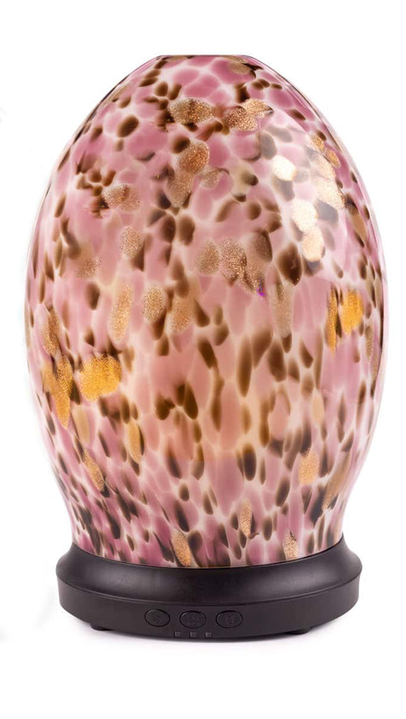 Lively Living Aroma Jewel Colour Changing Glass Diffuser - Brown & Pink